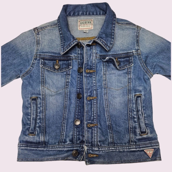 Guess Toddler Blue Jean Jacket Size 3 - Picture 2 of 5